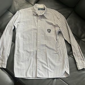 🏇🏽Original Blue label Ralph Lauren pinstripe varsity collection ButtonDown